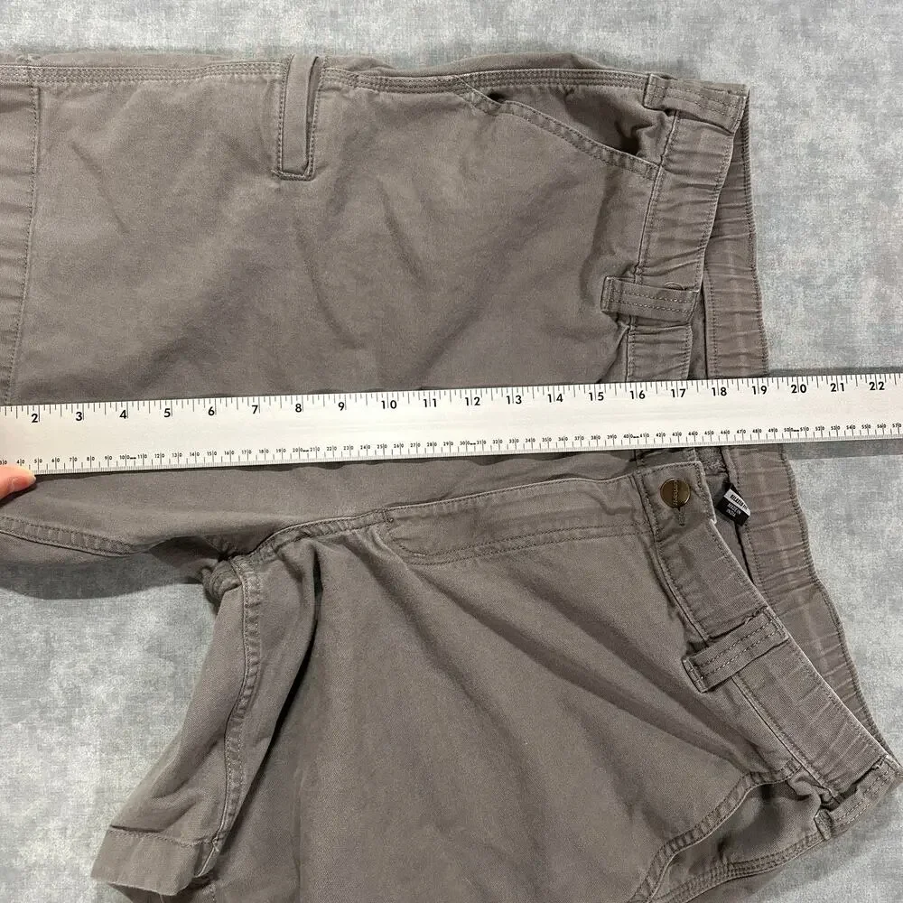 Carhartt Rugged Flex Canvas Utility Work Shorts Mens 36 Gray Relaxed Fit 8